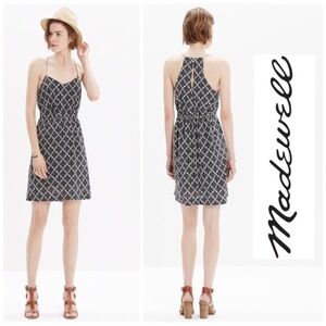 Madewell Silk Daylight Dress in Ikat Bloom